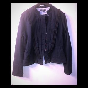 Navy Military Jacket Size Large 100% cotton!!!